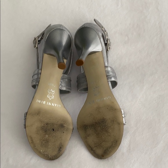 Gianni Bini Silver Evening Shoes - Picture 3 of 7